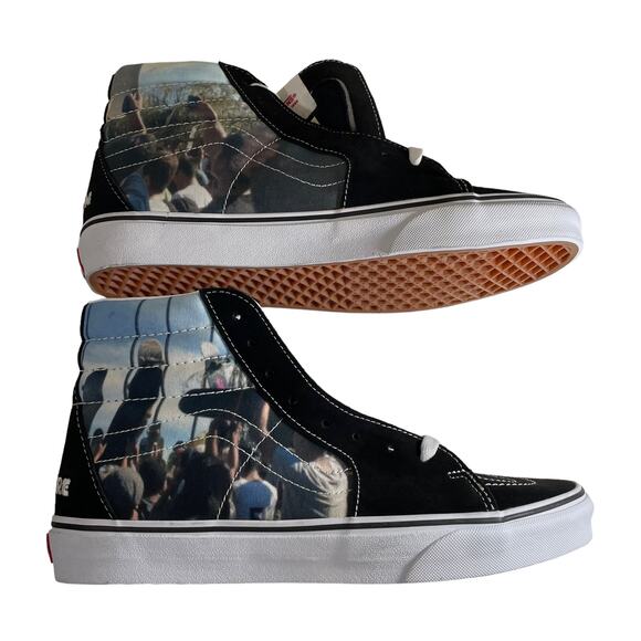 NWT Vans Sk8 Hi Sneaker Moca Frances Stark Black Size M10.5 W12.0 VN0A5KRHA55 - Picture 4 of 11